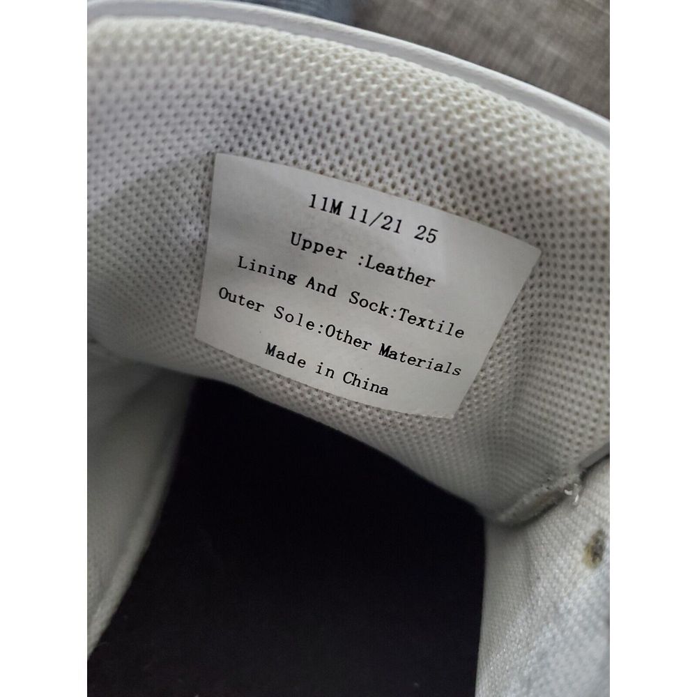 Banana Republic Ortholite Men's White Leather Lace Up Sneakers Size 11‎ M - Picture 3 of 9